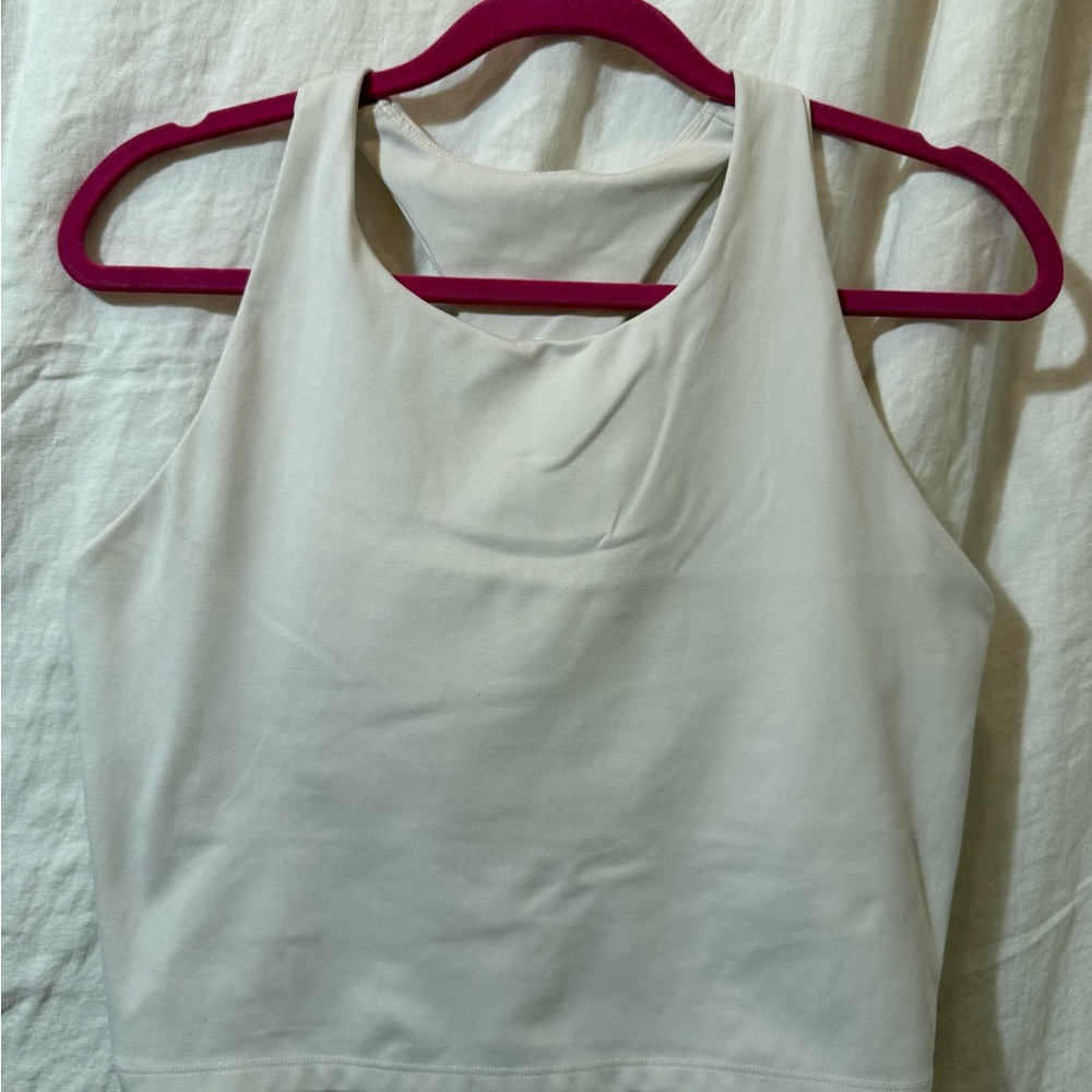 GAP Off-White Racerback Sports Bra